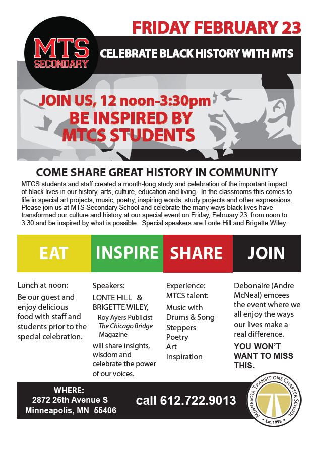 Celebrate Black History with MTCS!