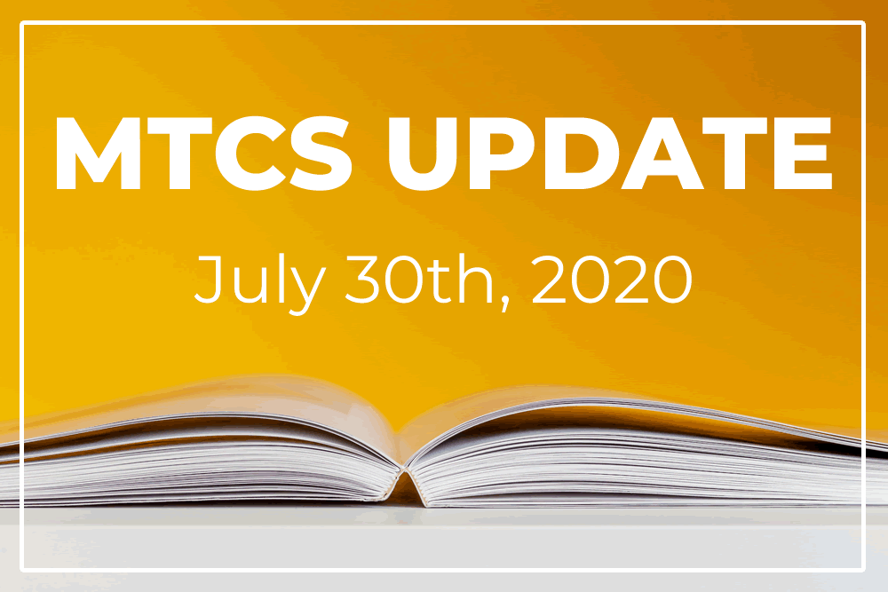 MTCS News Update 7-30-2020 MTCS News Update 7-30-2020